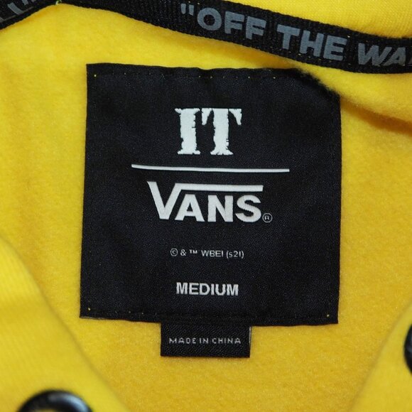 Vans x IT "You'll Float Too - Terror" Pullover Hoodie Men's M Pennywise - Picture 8 of 11